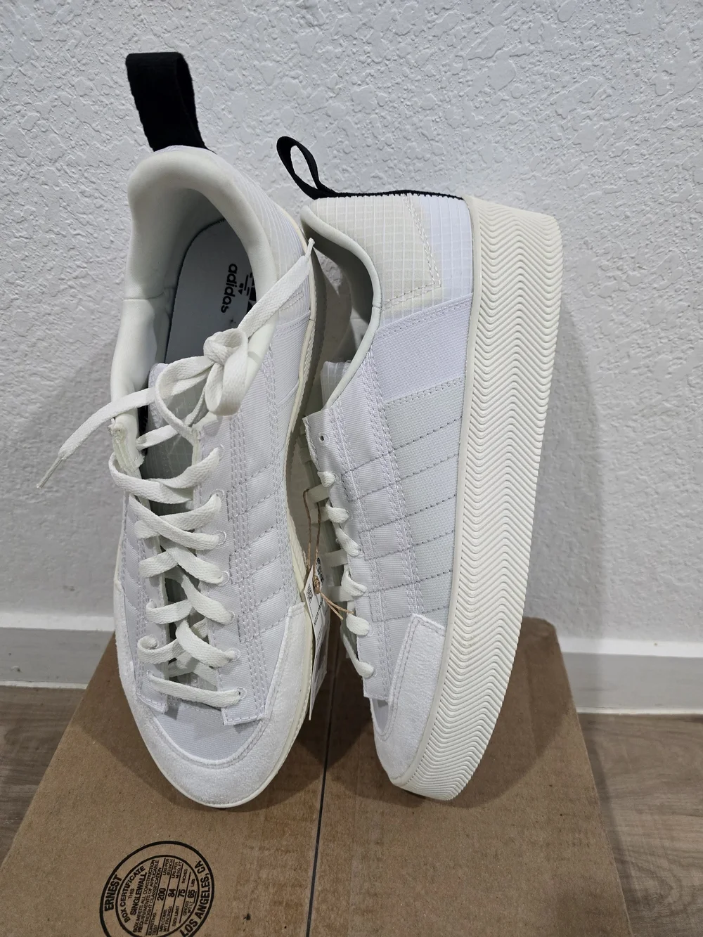 Men's Adidas Nizza Parlay White Low-Top Casual Sneakers